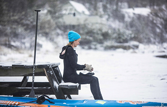 Зимний SUP: как кататься в холодной воде