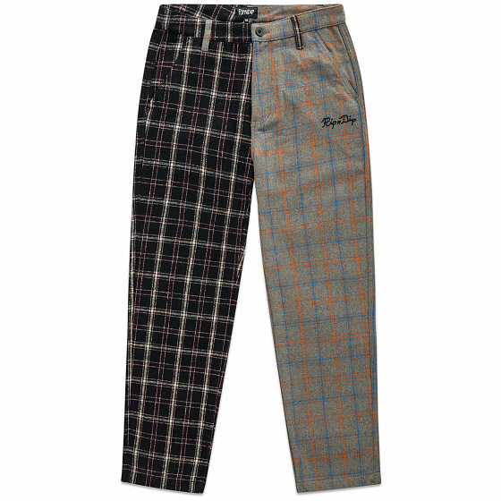 Брюки RIPNDIP Limbo Split Plaid Flannel 
