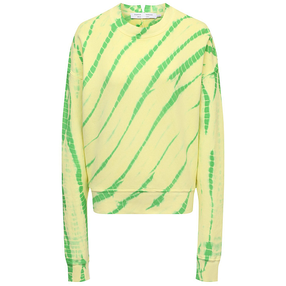 yellow and white tie dye sweatshirt