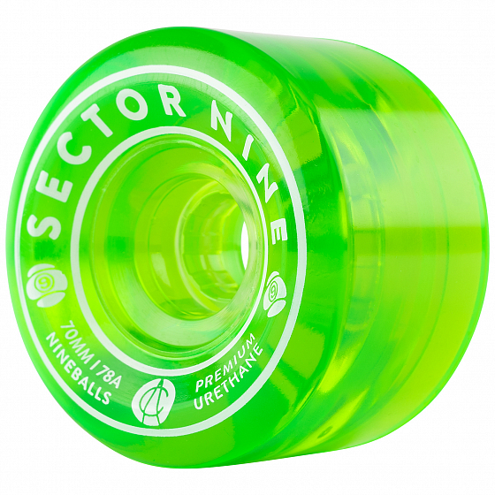 

Колеса Sector9, Зеленый;мятный;голубой;серый;белый;красный;green, 9-Balls 2022 GREEN