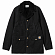 Пальто CARHARTT WIP NEWMAN COAT BLACK (HEAVY STONE WASH)