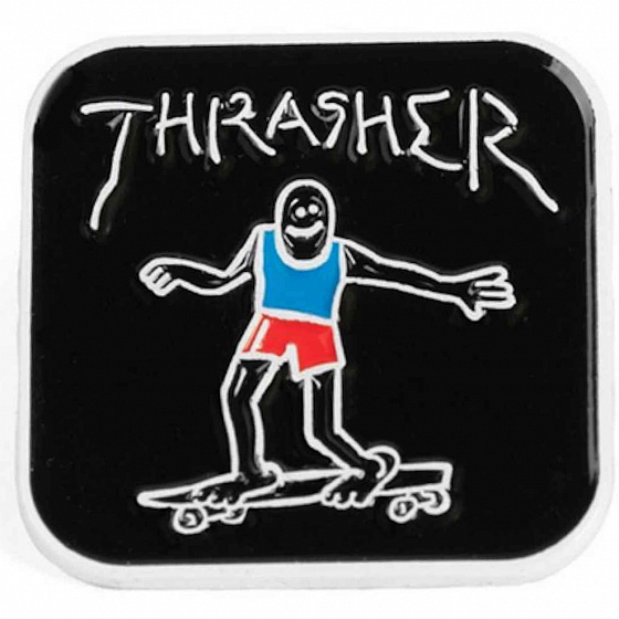 Значок Thrasher Gonz Lapel PIN  FW23 от Thrasher в интернет магазине www.traektoria.ru - 1 фото