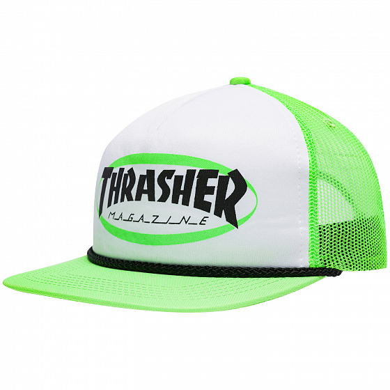 Кепка Thrasher Ellipse Logo Trucker Rope HAT  FW22 от Thrasher в интернет магазине www.traektoria.ru -  фото
