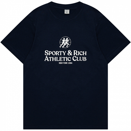 Футболка Sporty & Rich S&R Athletic Club T Shirt  FW23 от Sporty & Rich в интернет магазине www.traektoria.ru - 1 фото