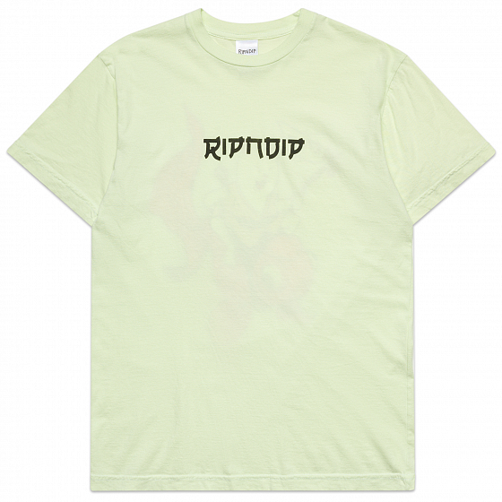 

Футболка Ripndip, Белый;зеленый;light lime, Master Nermal San Tee 2022 LIGHT LIME