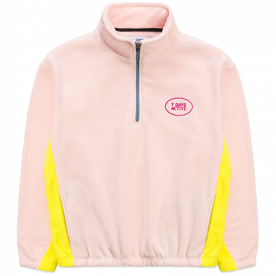 hot pink half zip