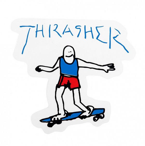 Наклейка Thrasher Gonz Logo Sticker  FW23 от Thrasher в интернет магазине www.traektoria.ru - 1 фото