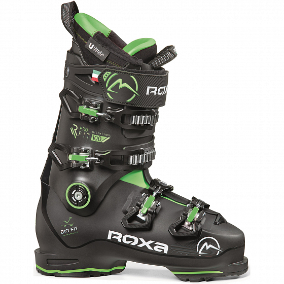 

Горнолыжные ботинки Roxa, Black;green;серый;черный, Rfit Pro 100 Gw 2022 BLACK/BLACK/GREEN