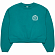 Толстовка SPORTY & RICH NY COUNTRY CLUB CROPPED CREWNECK TEAL