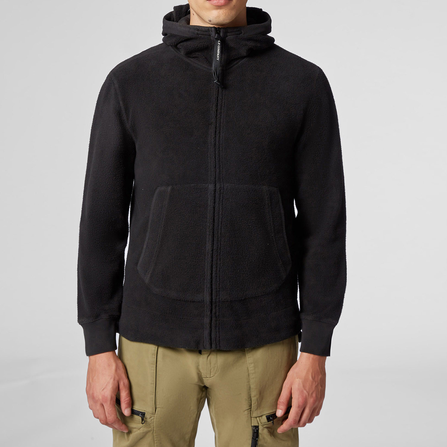 Толстовка C.P. Company Garment Dyed Polar Fleece Full ZIP Goggle