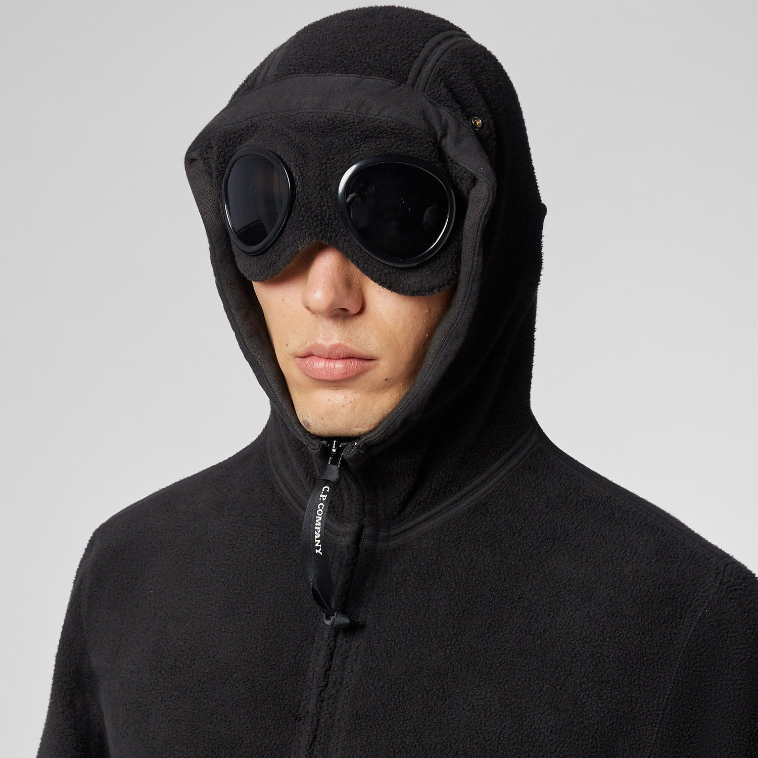 Толстовка C.P. Company Garment Dyed Polar Fleece Full ZIP Goggle