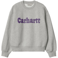 Толстовка Carhartt WIP W' Bubbles Sweatshirt  FW24 от Carhartt WIP в интернет магазине GREY HEATHER / CASSIS - 1 фото