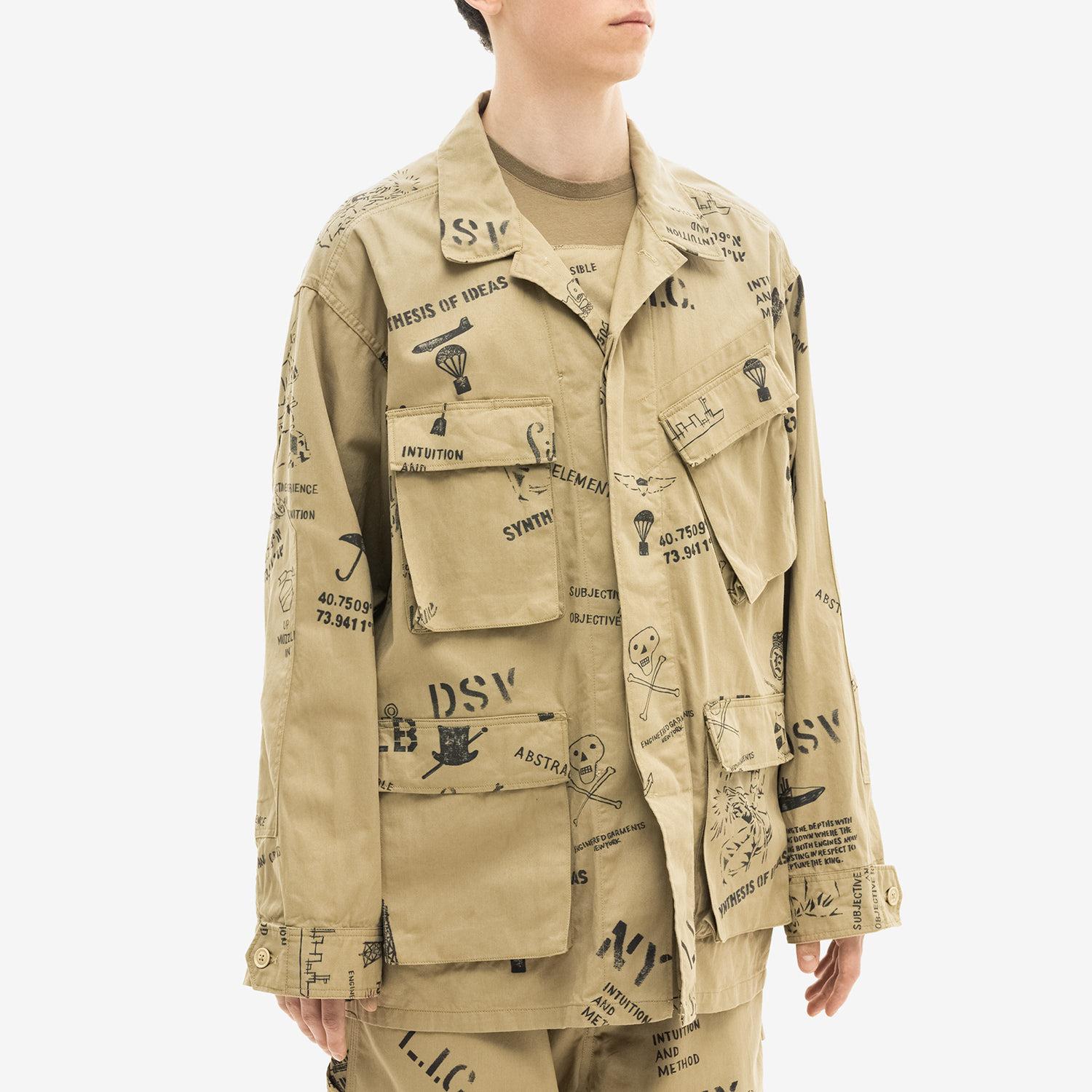 Куртка-рубашка Engineered Garments BDU Jacket Cotton SS24 — купить