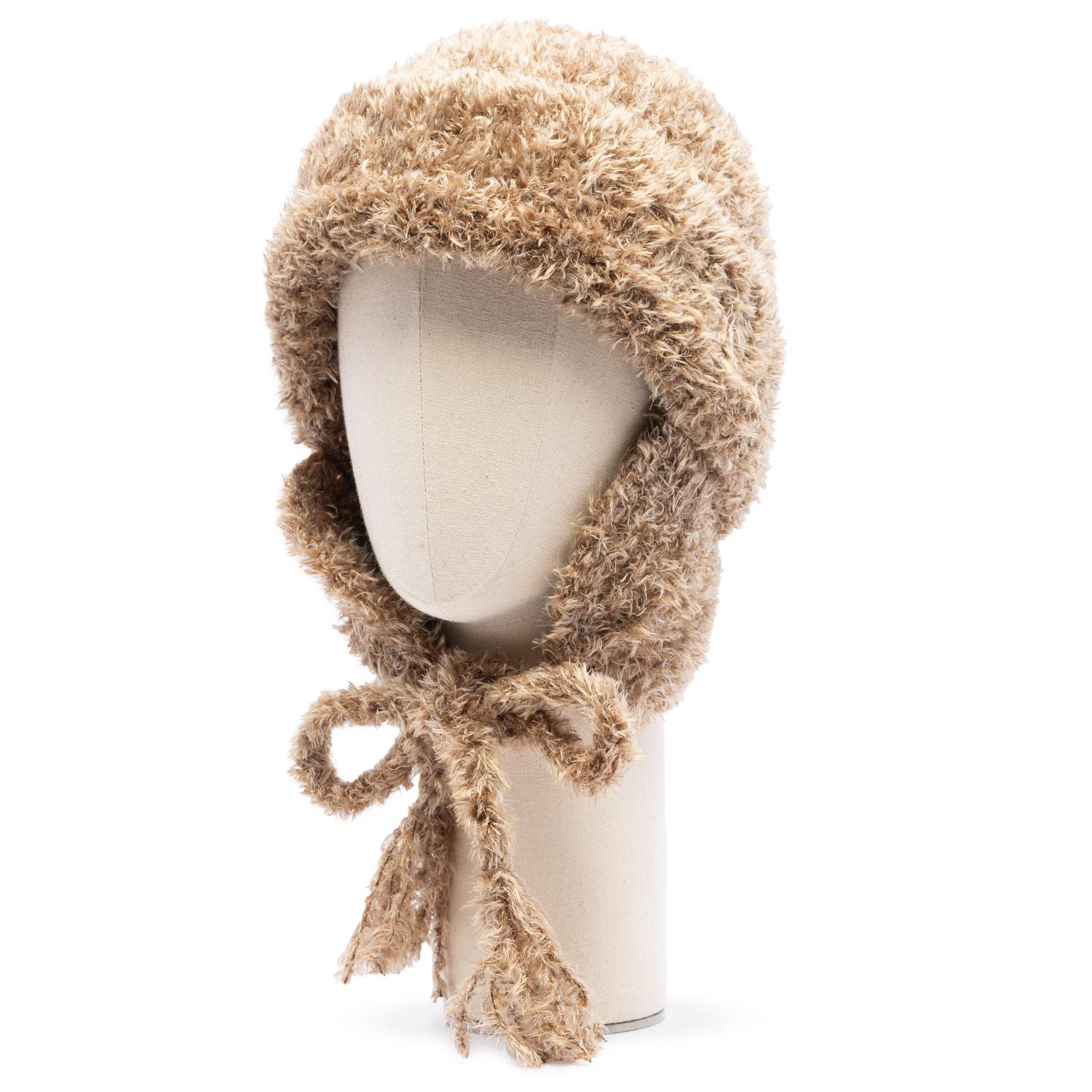 帽子 KIJIMA TAKAYUKI POODLE FUR BIG BEANIE KIJIMA TAKAYUKI - LARGE BEANIE HAT IN ECO-FUR POODLE - Eleonora