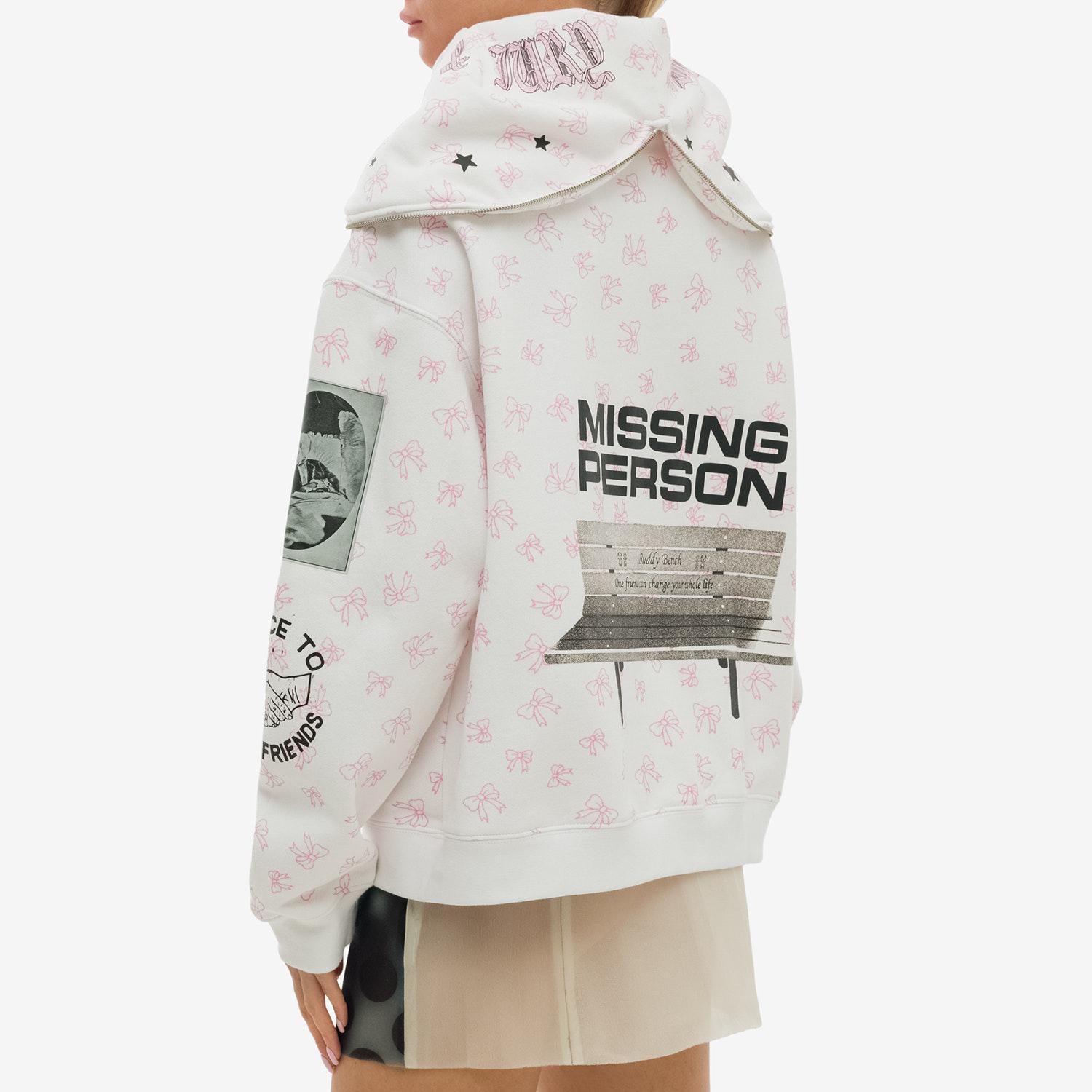 Толстовка Ashley Williams Missing Person Butterfly Hoodie SS25