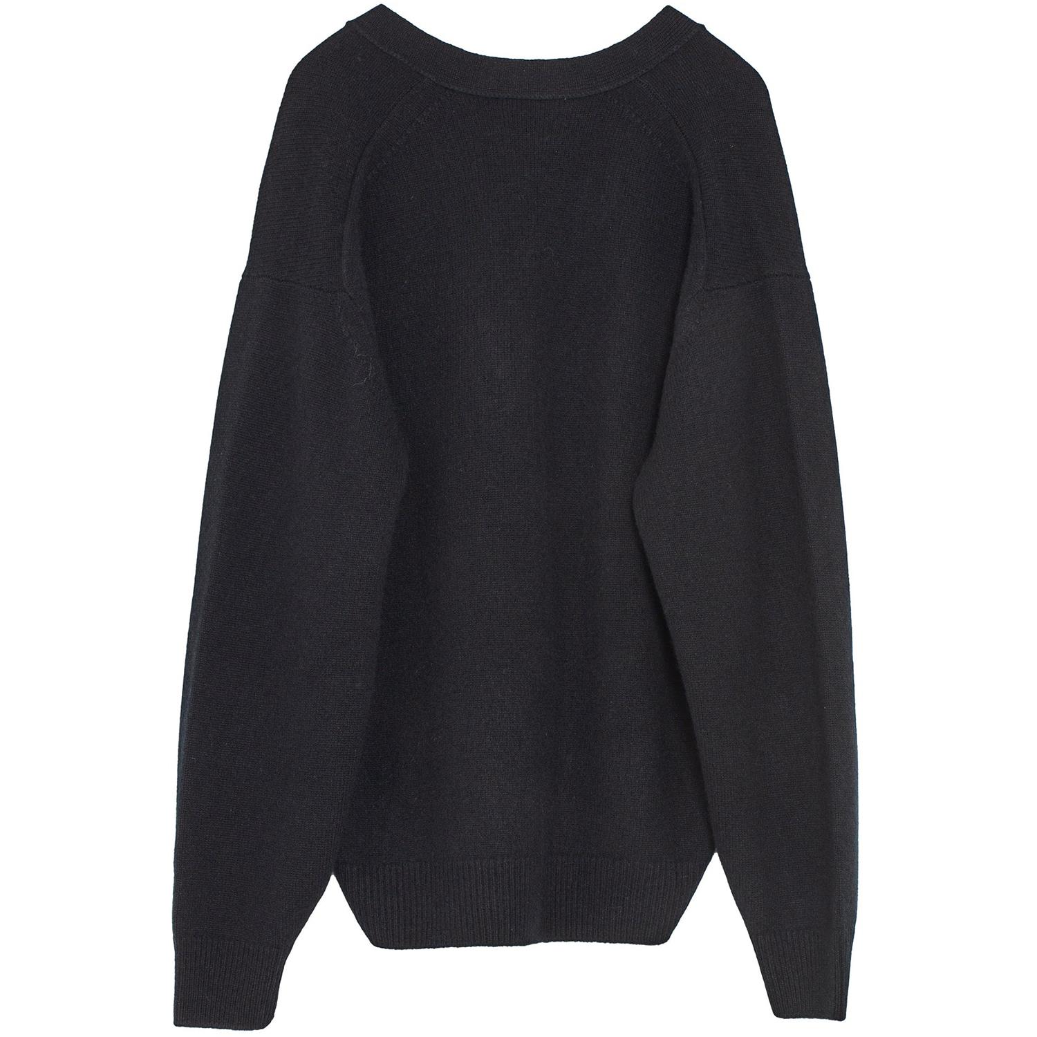 Кардиган AURALEE *baby Cashmere Knit Cardigan FW27 top black