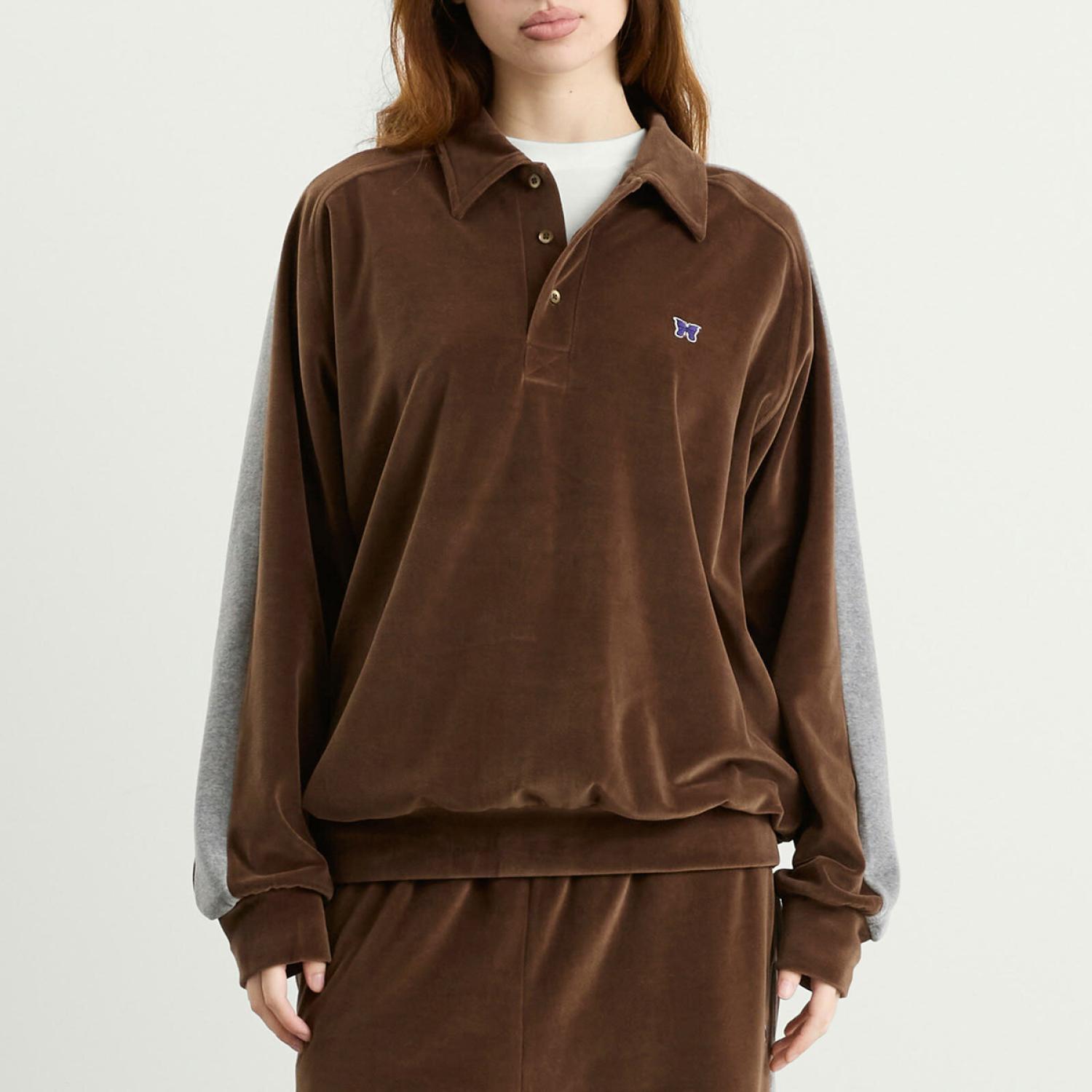 Толстовка NEEDLES Side Line Pullover Shirt - C/pe Velour SS26