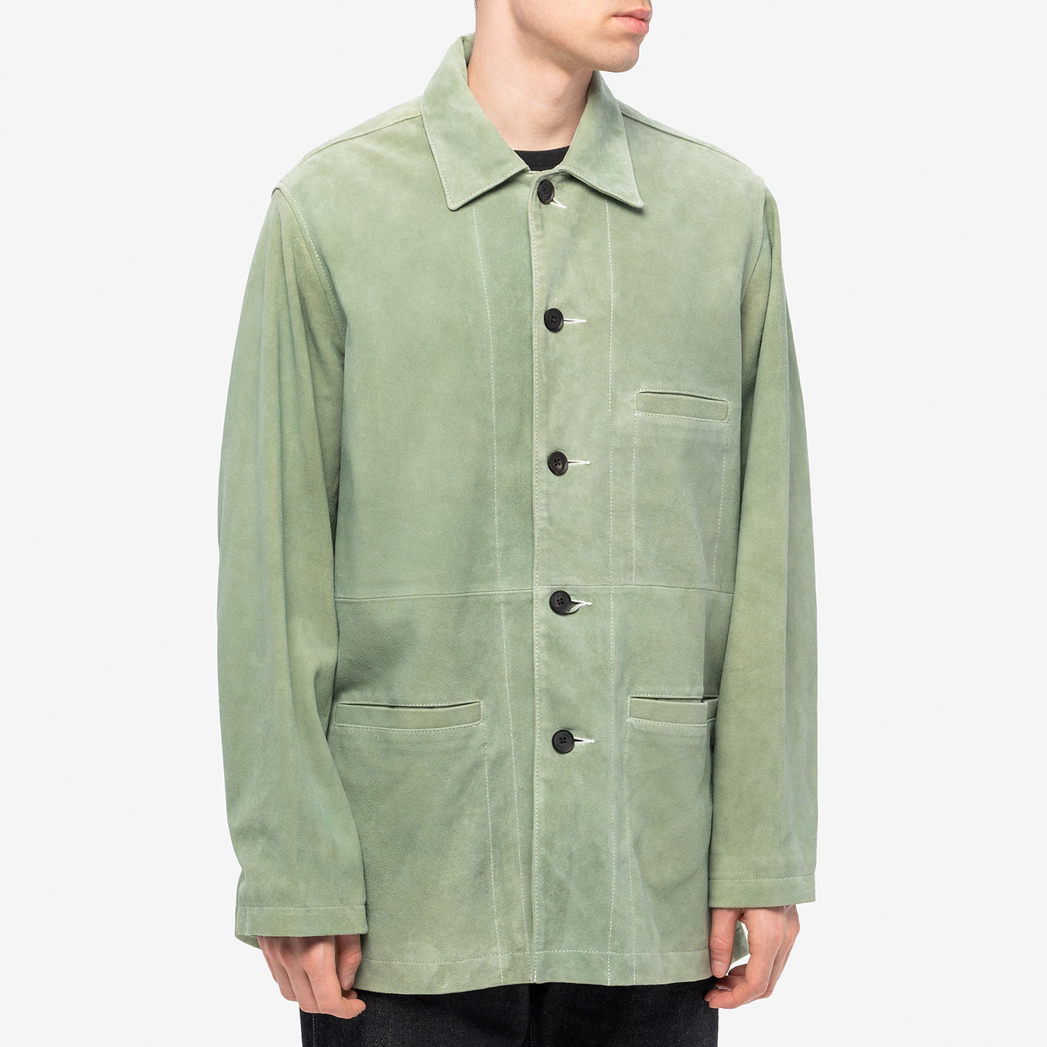 Курткарубашка YOKE Sheep Suede Coverall Jacket FW24 купить в интернет